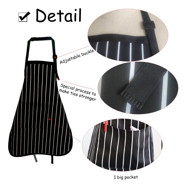 multifuns 5 Pack White Kids Chef Hat and Apron-Children Cooking Kitchen Paint Chef Craft Baking Aprons for Kids Children Girls Boys 5-12 Adges(White,One Size,5sets)â€¦ - Image 4